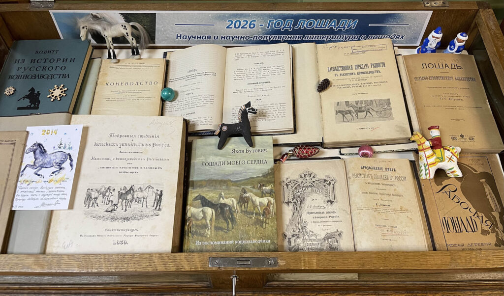 Выставка в библиотеке - 2026 год лошади